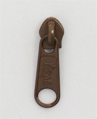 Glider til spirallynlås 6mm - Brun