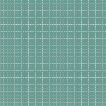 EQP Patchworkstof - Square dance - Blue jade