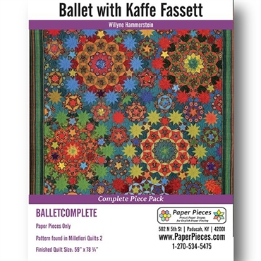 Ballet with Kaffe Fassett - Komplet paper piecing sæt