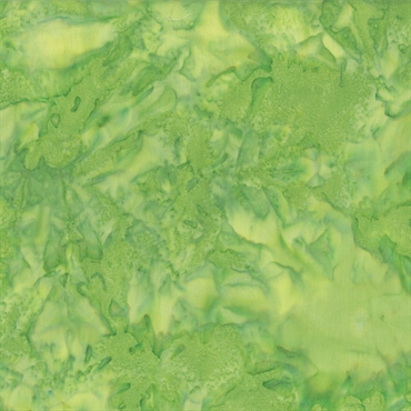 Batikstof - Ensfarvet Meleret - Leaf