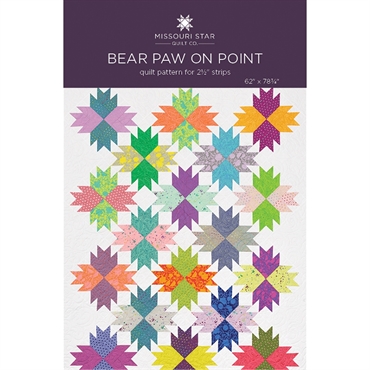 Patchwork Mønster - Bear paw on point