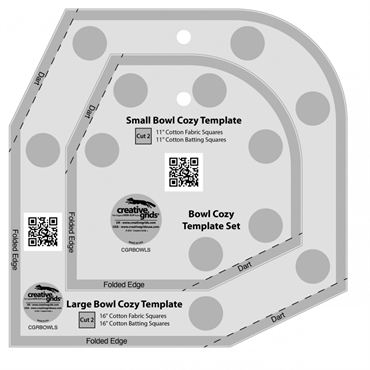 Patchworklineal - Bowl Cozy Template Set