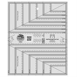 Patchworklineal - Half rectangle Trim Tool