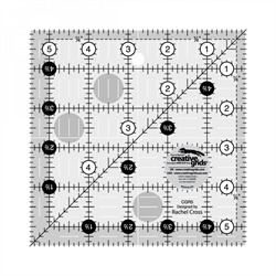 5 inch kvadratisk patchworklineal fra creative grids