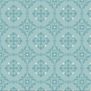 EQP Patchworkstof - Saudade - Powder blue