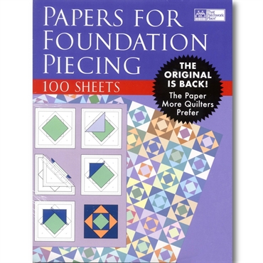 Papir til foundation piecing - 100 stk.