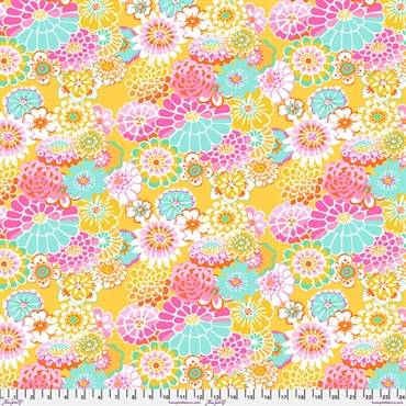 Kaffe Fassett Patchworkstof - Asian Circles - Yellow