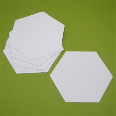 sekskantede papper til patchwork 7cm
