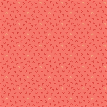 EQP Patchworkstof - Lemon Cake - Coral Pink
