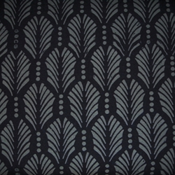 Batikstof - Palm Texture Black