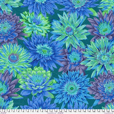 Kaffe Fassett Patchworkstof - Tropical Water Lillies - Blue