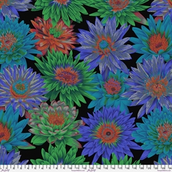 Kaffe Fassett Patchworkstof - Tropical Water Lillies - Dark