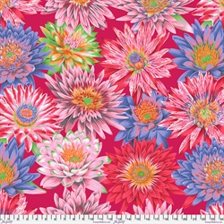 Kaffe Fassett Patchworkstof - Tropical Water Lillies - Red