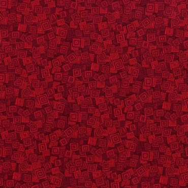 Tone-i-tone basisstof - Overlapping Squares - Scarlet