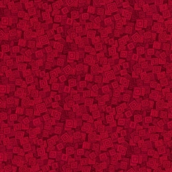 Tone-i-tone basisstof - Overlapping Squares - Wild Strawberry