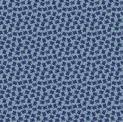 EQP Patchworkstof - Funky fern - Stone blue