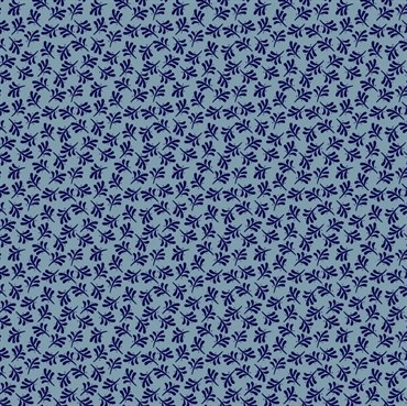 EQP Patchworkstof - Funky fern - Stone blue