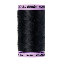 Silk Finish cotton 50 - 500m - Sort