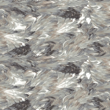 Bagside Patchworkstof - Fluidity - Grey