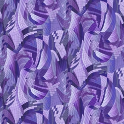 Bagside Patchworkstof - Matrix - Purple