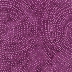 Batikstof - Dotty Spiral - Petunia