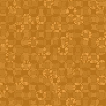 retro patchworkstof med brune cirkler