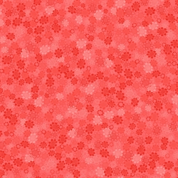 orange blomstret retro patchworkstof