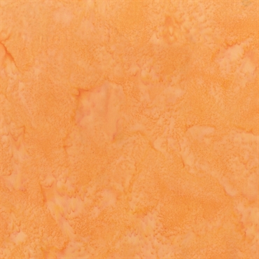 ensfarvet orange batik patchworkstof