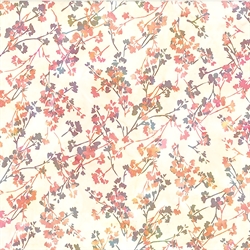 Blomstret batik patchworkstof
