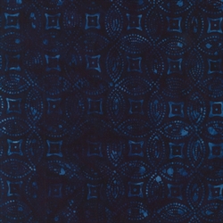 Batikstof - Dots Indigo