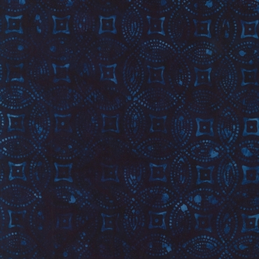 Batikstof - Dots Indigo