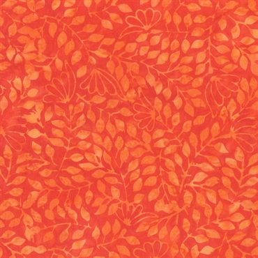 Batikstof - Mandarin vines