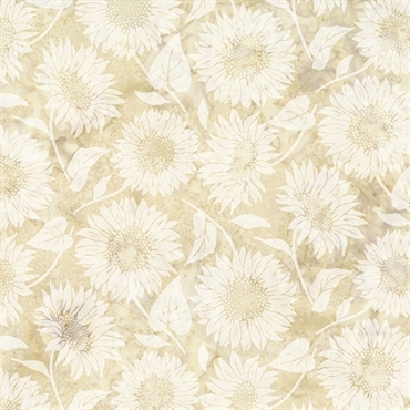 Batikstof - Sunflower papyrus