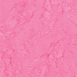 Batikstof - Ensfarvet Meleret - Pink