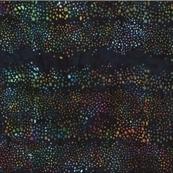 Batikstof - Abstract dots - Aurora