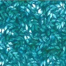 Batikstof - Leaf - Seamist