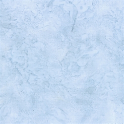 Batikstof - Ensfarvet meleret - Dusty Blue