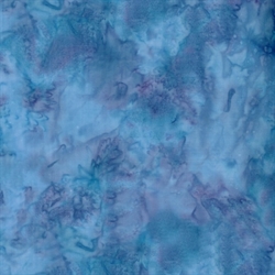 Batikstof - Ensfarvet Meleret - Wisteria