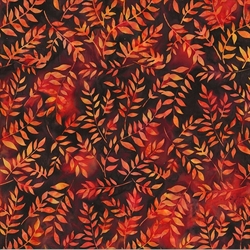 Batikstof - Twig - Fire