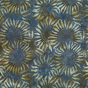 Batikstof - Sunflowers Rustica