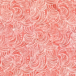 Batikstof - Coral waves