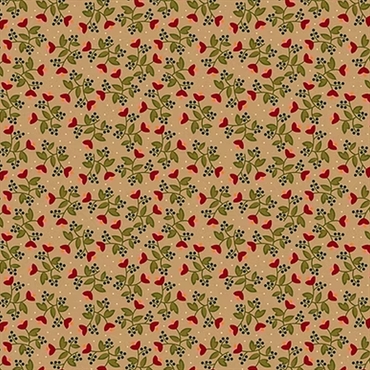 EQP Patchworkstof - In Flanders fields - Biscuit brown