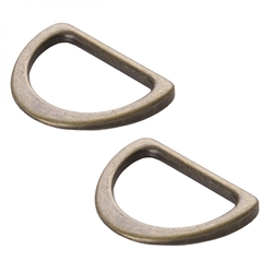 ByAnnie - 1 inch D-ringe - Antik messing