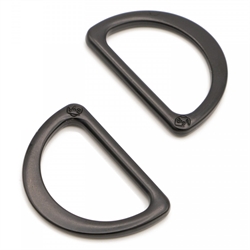 ByAnnie - 1 inch D-ringe - Black metal