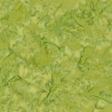 ensfarvet lysegrønt batik patchworkstof