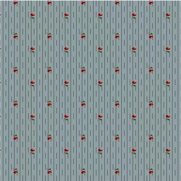 EQP Patchworkstof - Posies - Stone blue