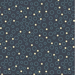 EQP Patchworkstof - Bubbles - Winter blue