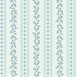 EQP Patchworkstof - Coral - Frosty blue