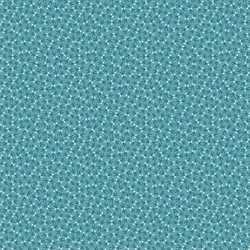 EQP Patchworkstof - Snowbird - Fountain blue