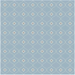 EQP Patchworkstof - Vintage Wallpaper - Stone blue